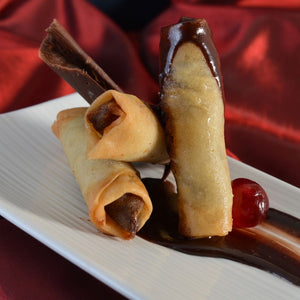 Frozen Choc Nut Fudge Springrolls