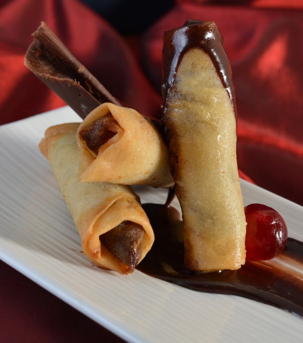 Frozen Choc Nut Fudge Springrolls