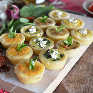 Frozen Sun Dried Tomato and Cheddar Mini Quiche