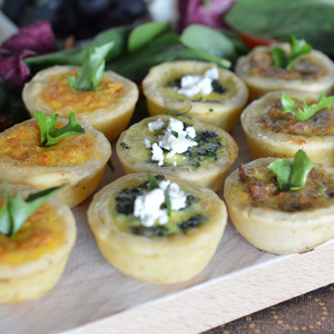 Frozen Mini Spinach and Feta Quiche