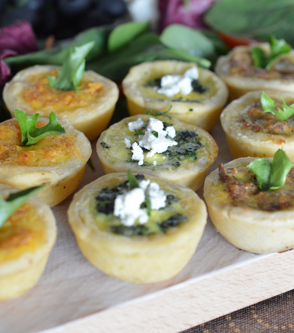 Frozen Mini Spinach and Feta Quiche