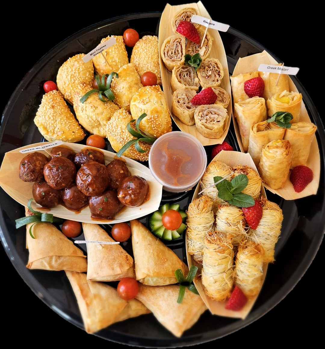 Event Ready Cooked Mediteranean Platter (Sweet and Savoury)