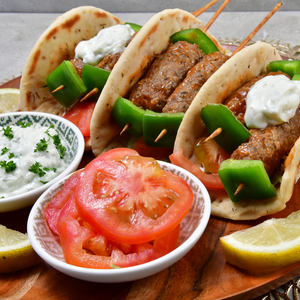 Frozen Beef Kofta and Pita Bread (10 Kofta and 10 Pita)